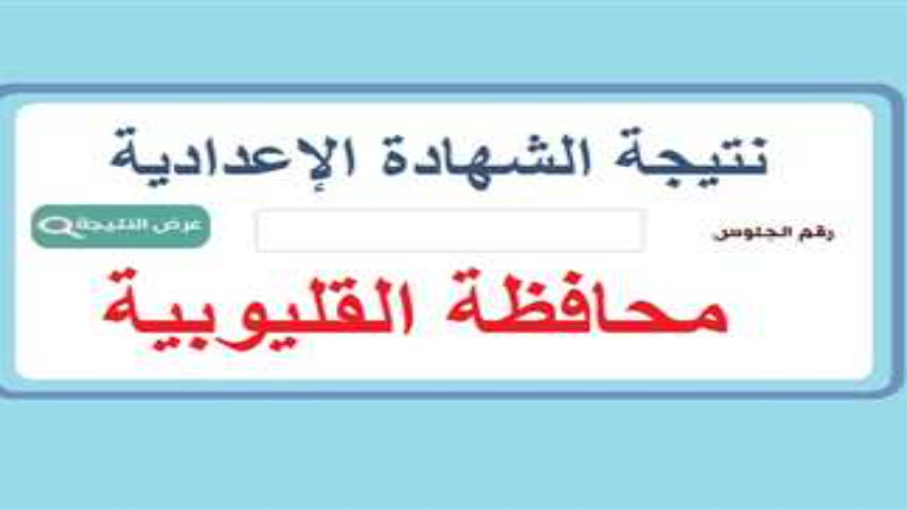 رابط القليوبية qaliobia.gov.eg نتيجة الصف الثالث الإعدادي محافظة القليوبية برقم الجلوس 2025 الترم الأول فور الظهور