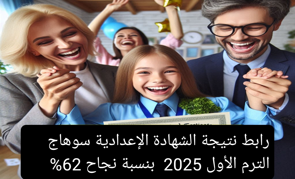 ظهرت رسمياً… رابط نتيجة الشهادة الاعدادية محافظة سوهاج الترم الأول 2025 رسمي بنسبة نجاح 62%