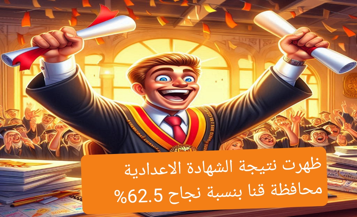 نتيجة الشهادة الإعدادية بمحافظة قنا qena.gov.eg بنسبة نجاح 69.5% الرابط الرسمي والخطوات