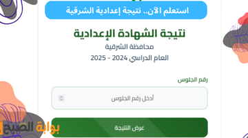 نتيجة الصف الثالث الاعدادي المنيا برقم الجلوس والاسم