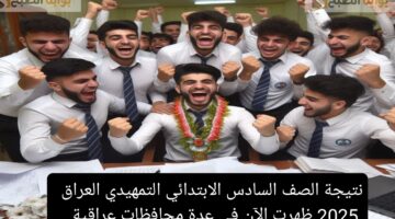 نتيجة الصف السادس الابتدائي التمهيدي العراق 2025 ظهرت الآن في عدة محافظات عراقية
