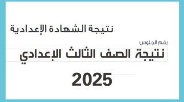 نتيجة ثالثة إعدادي 2025