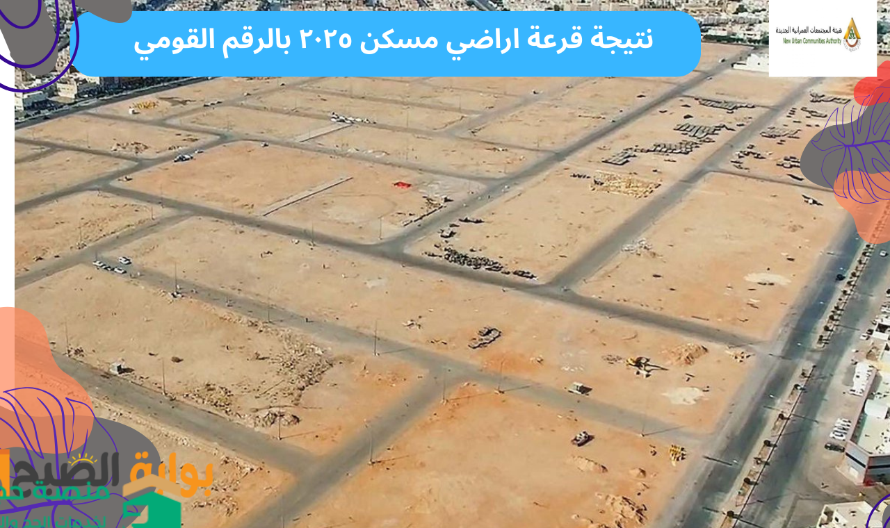www newcities.gov.eg رابط نتيجة قرعة اراضي مسكن ٢٠٢٥ مدينة بدر واسوان الجديدة والعاشر من رمضان فور ظهورها