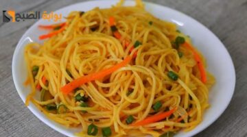 نودلز بالخضار والصويا صوص