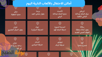 يوم التاسيس الالعاب النارية