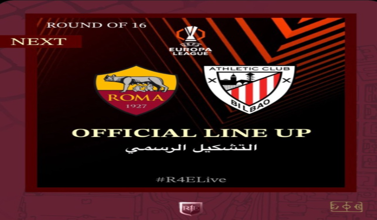 تشكيلة روما ضد أتلتيك بيلباو الرسمية roma vs athletic bilbao في الدوري الأوروبي الممتاز 2025 والموعد والمعلق والقنوات الناقلة 2 تشكيلة روما ضد أتلتيك بيلباو الرسمية roma vs athletic bilbao في الدوري الأوروبي الممتاز 2025 والموعد والمعلق والقنوات الناقلة