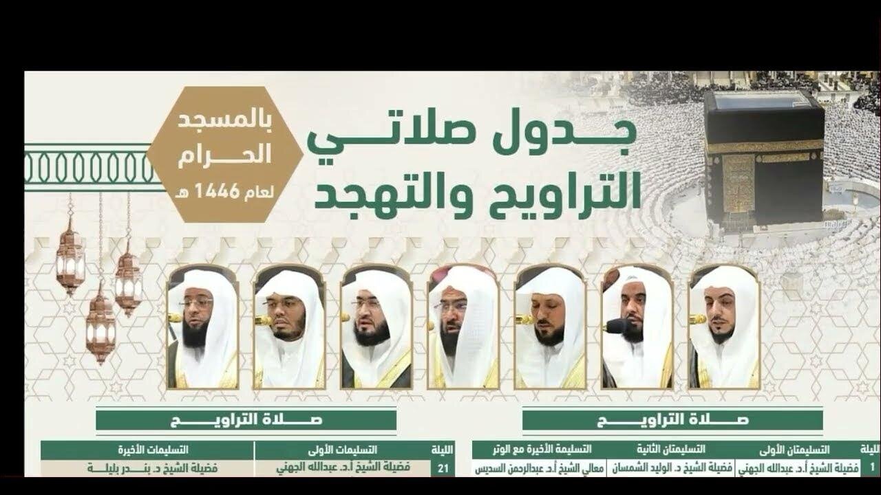 أئمة الحرم المكي في رمضان 2025.. قائمة الأسماء وأجواء صلاة التراويح الروحانية
