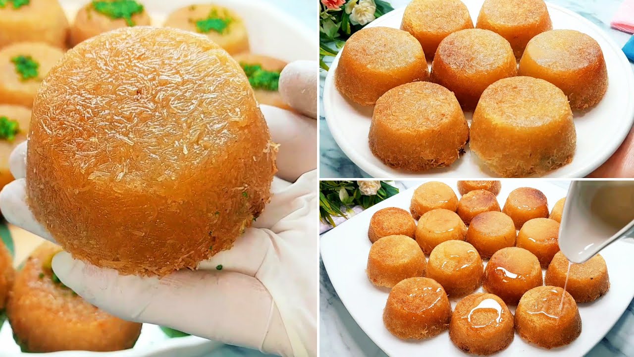 حلي بعد الفطار بكب الكنافة بالمكسرات على أصولها بطريقة الحلواني وبطعم يجنن 5 حلي بعد الفطار بكب الكنافة بالمكسرات على أصولها بطريقة الحلواني وبطعم يجنن