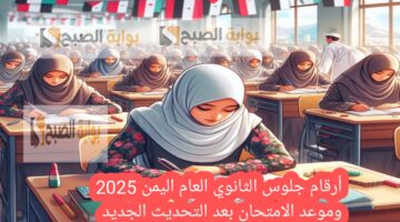 أرقام جلوس الثانوي العام اليمن 2025 وموعد الامتحان بعد التحديث الجديد