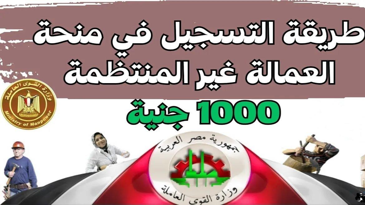 “استعلم بالرقم القومـي”.. لينــك الاستعلام عن منحة العمالة الغير منتظمة 1000 جنية 2025 خطوة بخطوة عبر موقع وزارة العمل