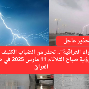 “الأنواء العراقية”.. تحذر من الضباب الكثيف وانعدام الرؤية صباح الثلاثاء 11 مارس 2025 في طقس العراق