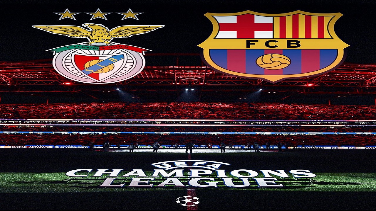 الساعة كام موعد مباراة برشلونة وبنفيكا في دوري ابطال أوروبا 2025 والقنوات الناقلة بتعليق “عصام الشوالي”