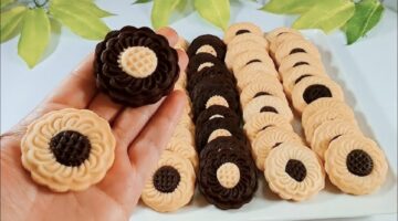 بسكويت طاسة العشر دقائق سهل وسريع