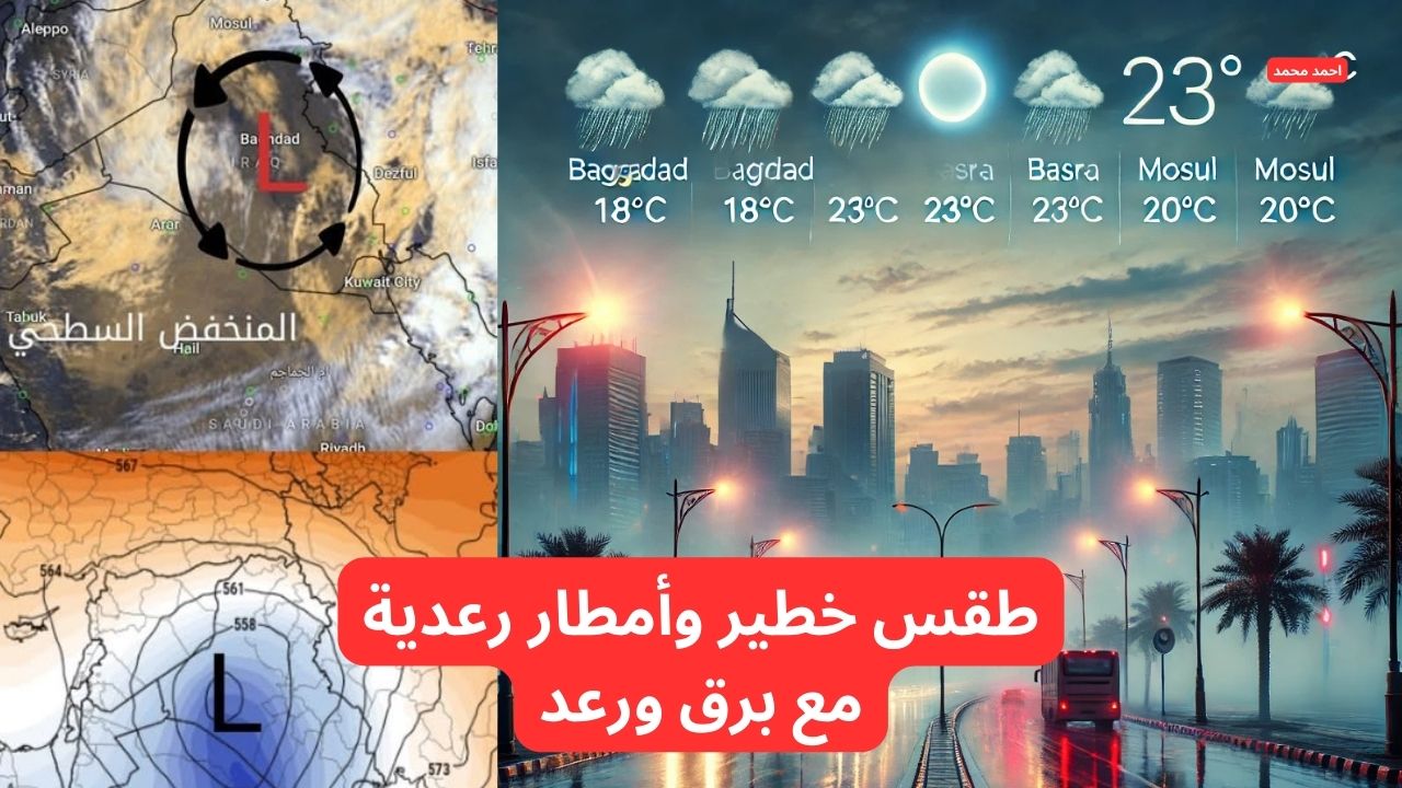 تحذيرات شديدة اللهجة من “أمطار رعدية وبرق ورعد” ستضرب البلاد الأيام القادمة.. طقس العراق