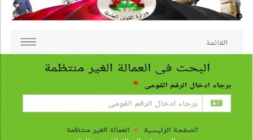 رابط الاستعلام عن منحة العمالة الغير منتظمة 2025 1 1