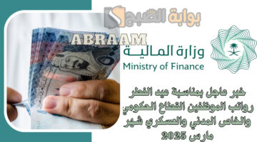 رواتب الموظفين القطاع الحكومي والخاص