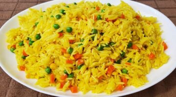 طريقة الأرز بالخضار في البيت
