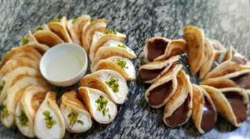 طريقة عمل قطايف النوتيلا