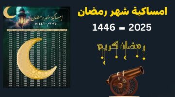 مواقيت الإمساك والإفطار الجزائر العاصمة وإمساكية رمضان 2025 في الجزائر 1