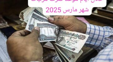 موعد صرف مرتبات شهر مارس 2025