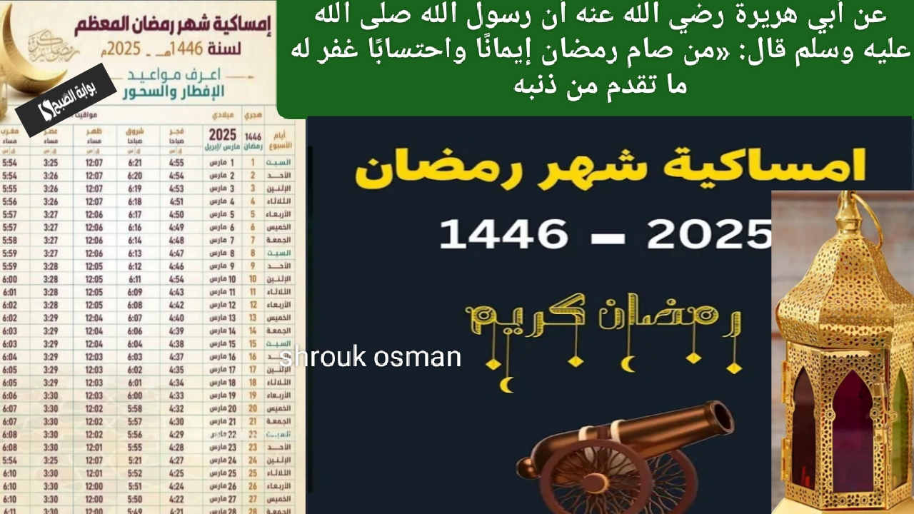 “اليوم الرابع على التوالي” إمساكية شهر رمضان 2025 في العراق.. وموعد الإفطار والسحور