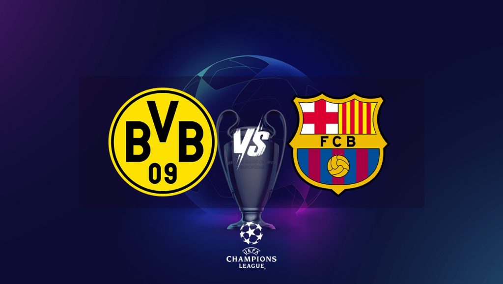 صراع العملاقه في دوري أبطال أوروبا.. مباراة برشلونة ضد بوروسيا دورتموند “اعرف التفاصيل”