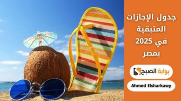 جدول الإجازات المتبقية في 2025 بمصر