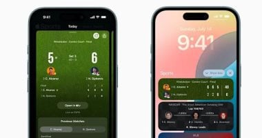 تطبيق Apple Sports يطلق تتبعًا مباشرًا لنقاط التنس بالتزامن مع بداية ويمبلدون
