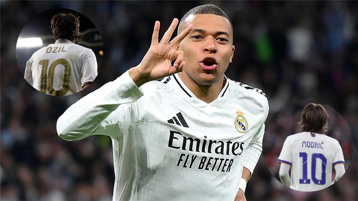مبابي يستعد لخلافة رقم عشرة في ريال مدريد بعد إرث أوزيل ومودريتش